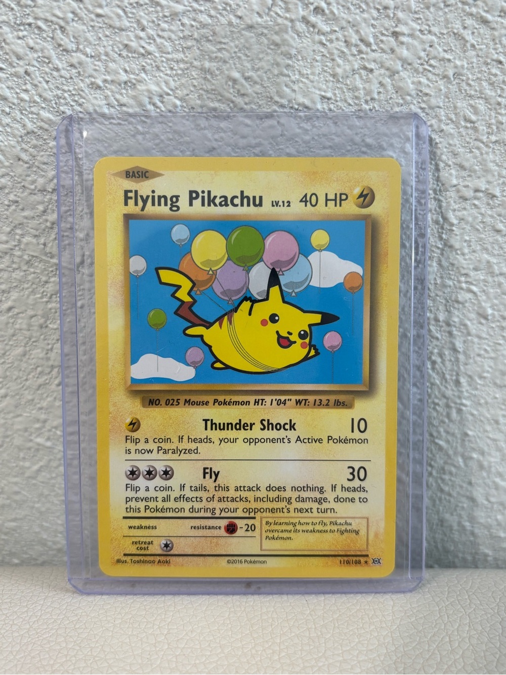 Pokémon Flying Pikachu Evolutions Secret Rare